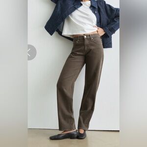 AYR Women's Straight Leg Jeans in Brown